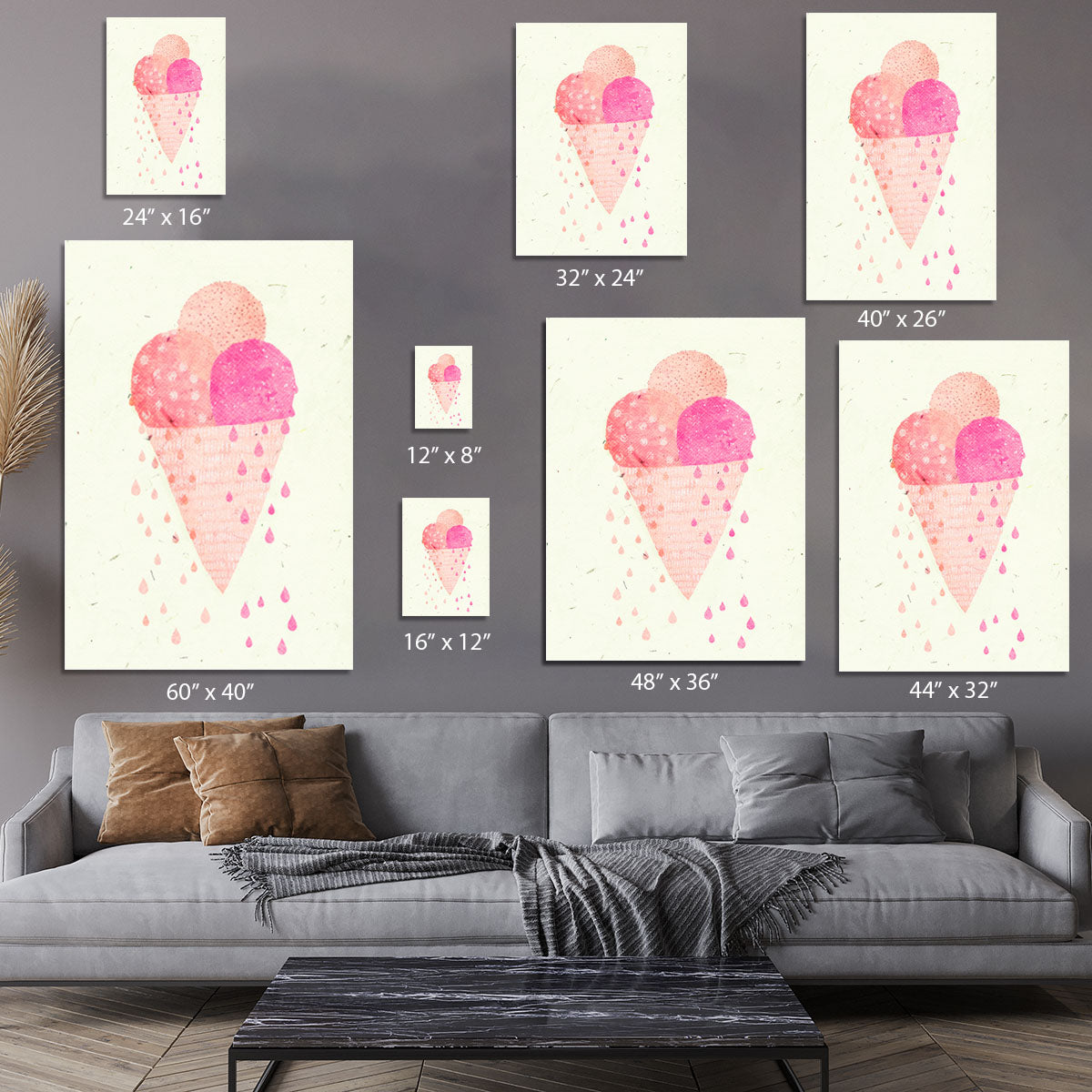 Yummy Ice Canvas Print or Poster - 1x - 7