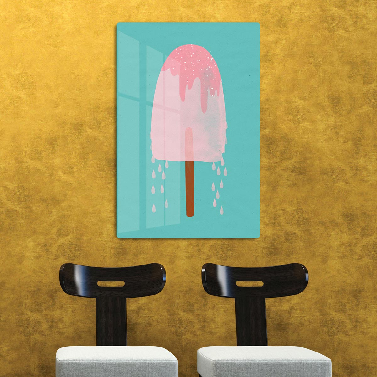 Yummy Ice Cream Acrylic Block - 1x - 2