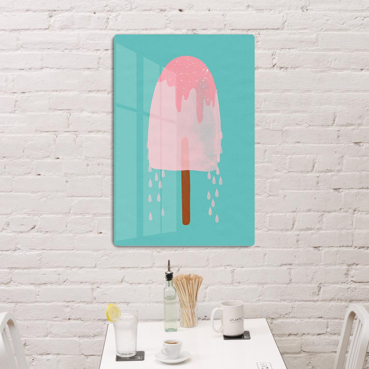 Yummy Ice Cream Acrylic Block - 1x - 3