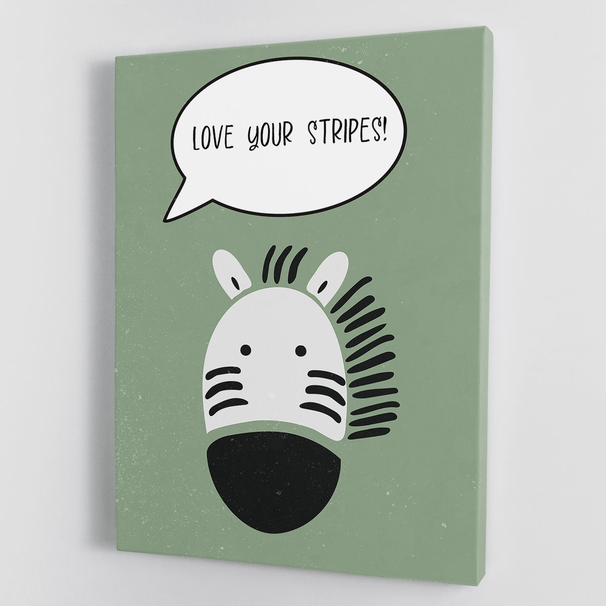 Zebra nursery print Canvas Print or Poster - 1x - 1