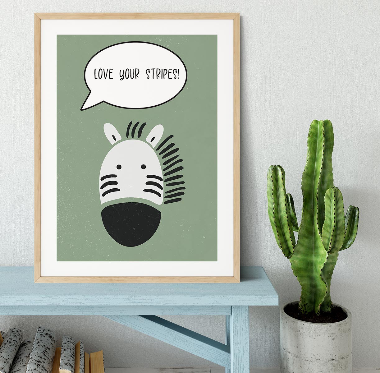 Zebra nursery print Framed Print - 1x - 3