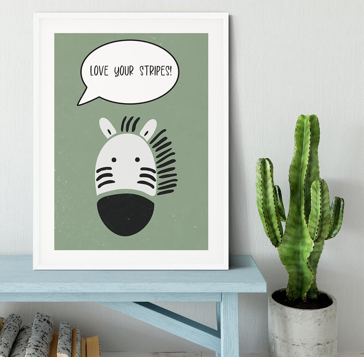 Zebra nursery print Framed Print - 1x - 5