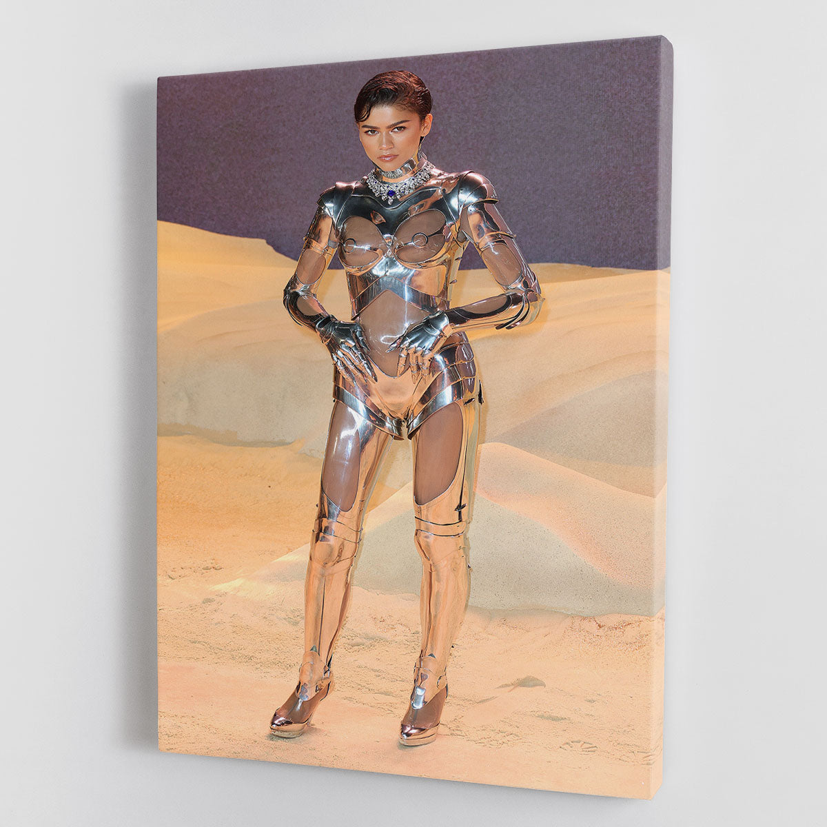 Zendaya at the premiere of Dune part two Canvas Print or Poster - Canvas Art Rocks - 1