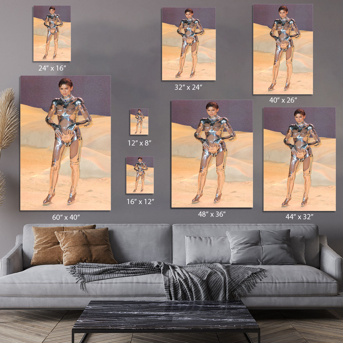 Zendaya at the premiere of Dune part two Canvas Print or Poster - Canvas Art Rocks - 7