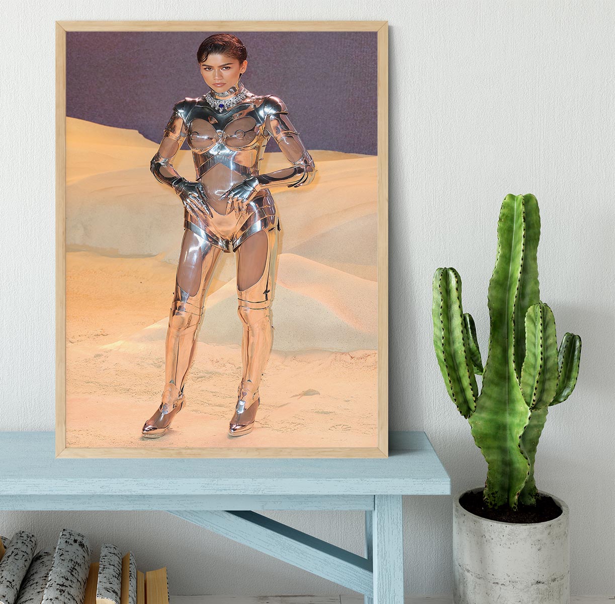 Zendaya at the premiere of Dune part two Framed Print - Canvas Art Rocks - 4