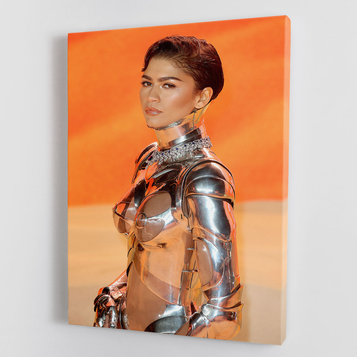 Zendaya at the premiere of Dune part two close up Canvas Print or Poster - Canvas Art Rocks - 1