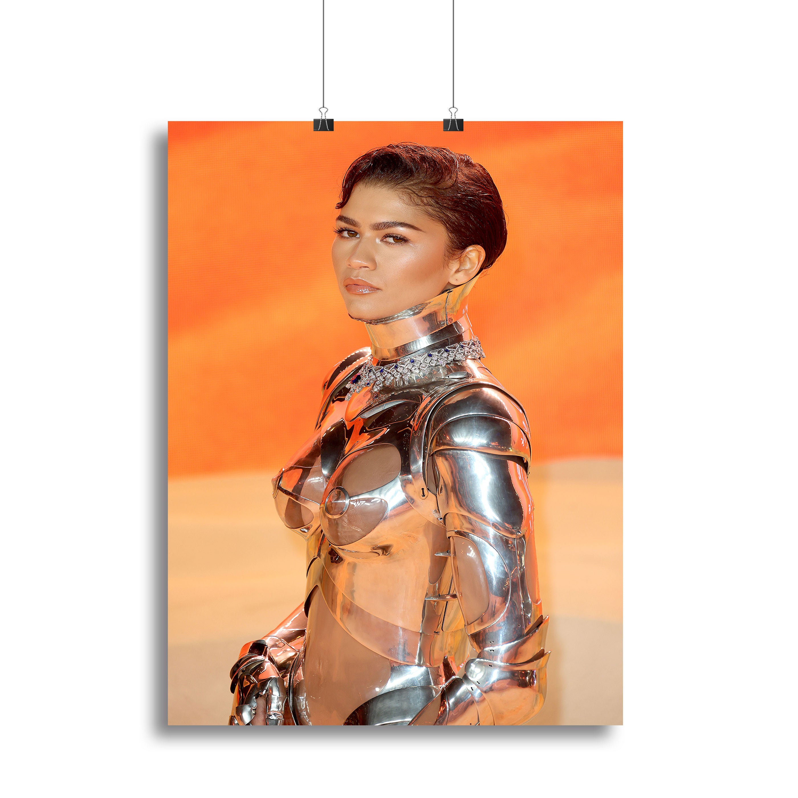 Zendaya at the premiere of Dune part two close up Canvas Print or ...