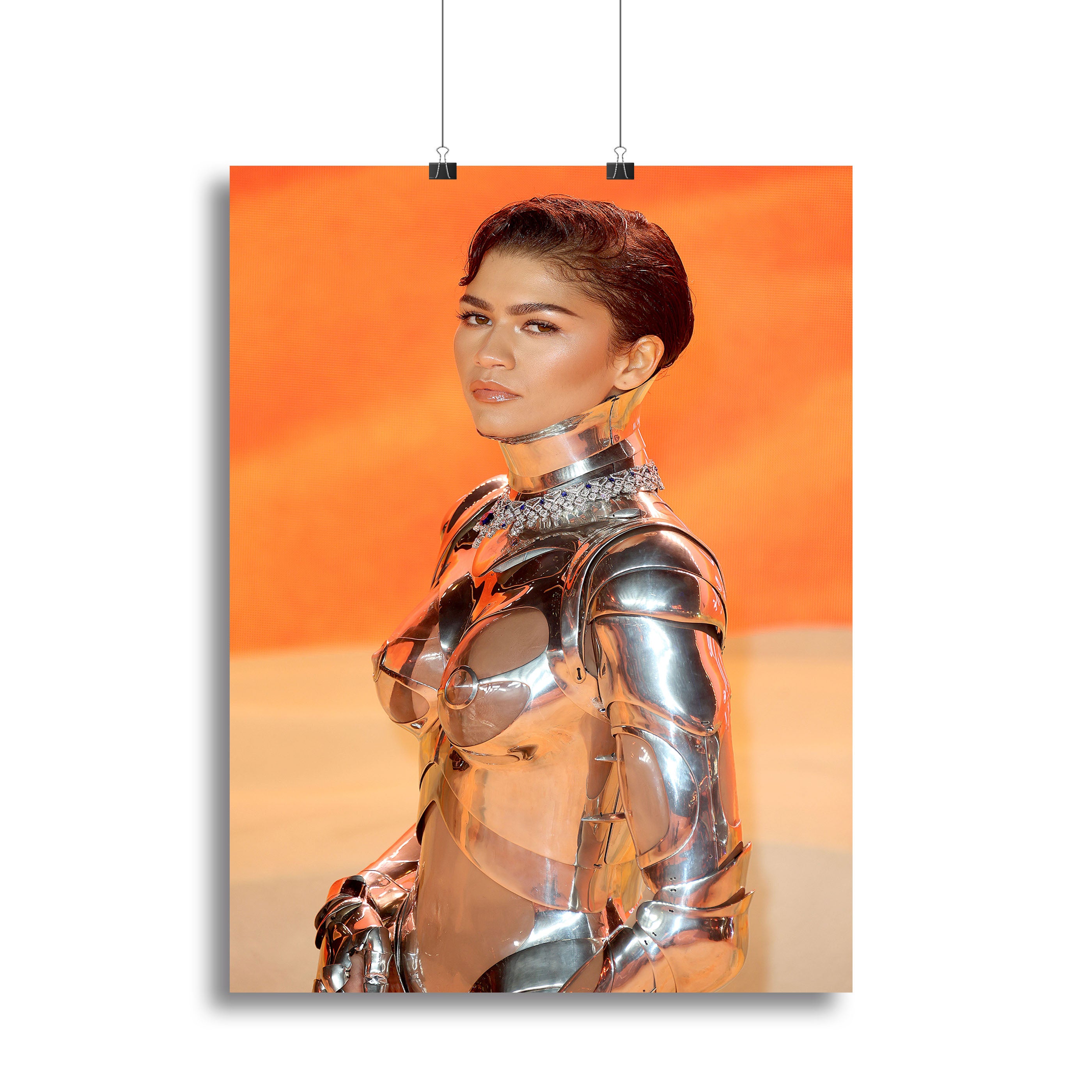 Zendaya at the premiere of Dune part two close up Canvas Print or Poster - Canvas Art Rocks - 2