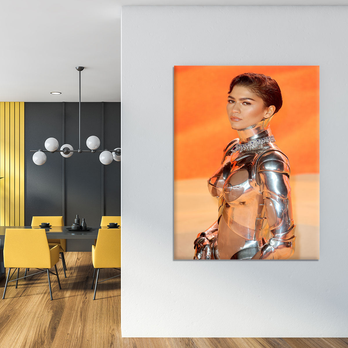 Zendaya at the premiere of Dune part two close up Canvas Print or Poster - Canvas Art Rocks - 4