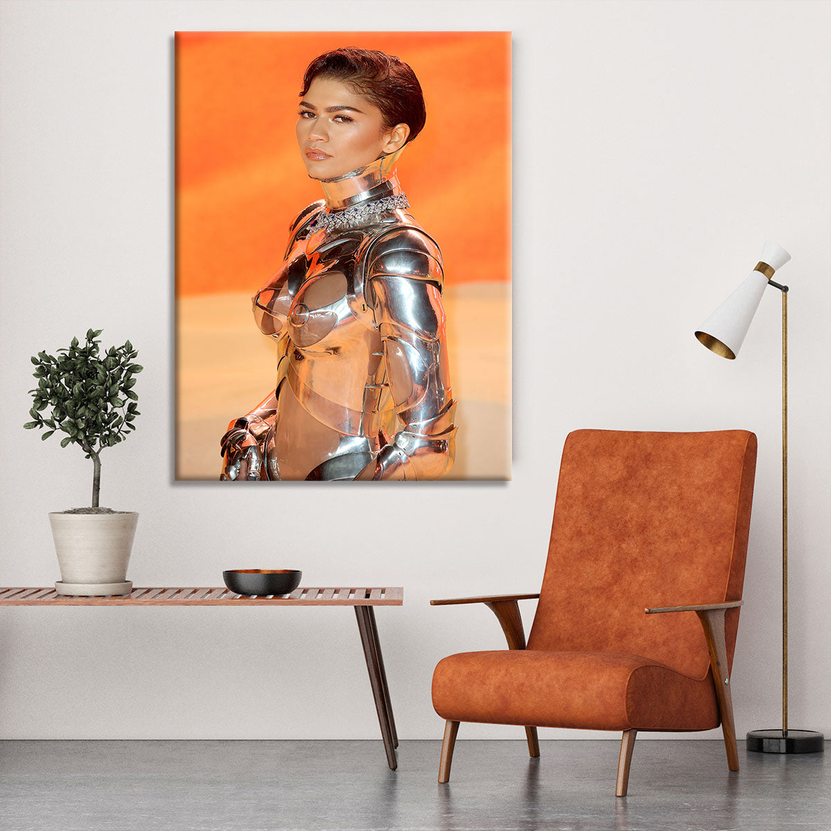 Zendaya at the premiere of Dune part two close up Canvas Print or Poster - Canvas Art Rocks - 6