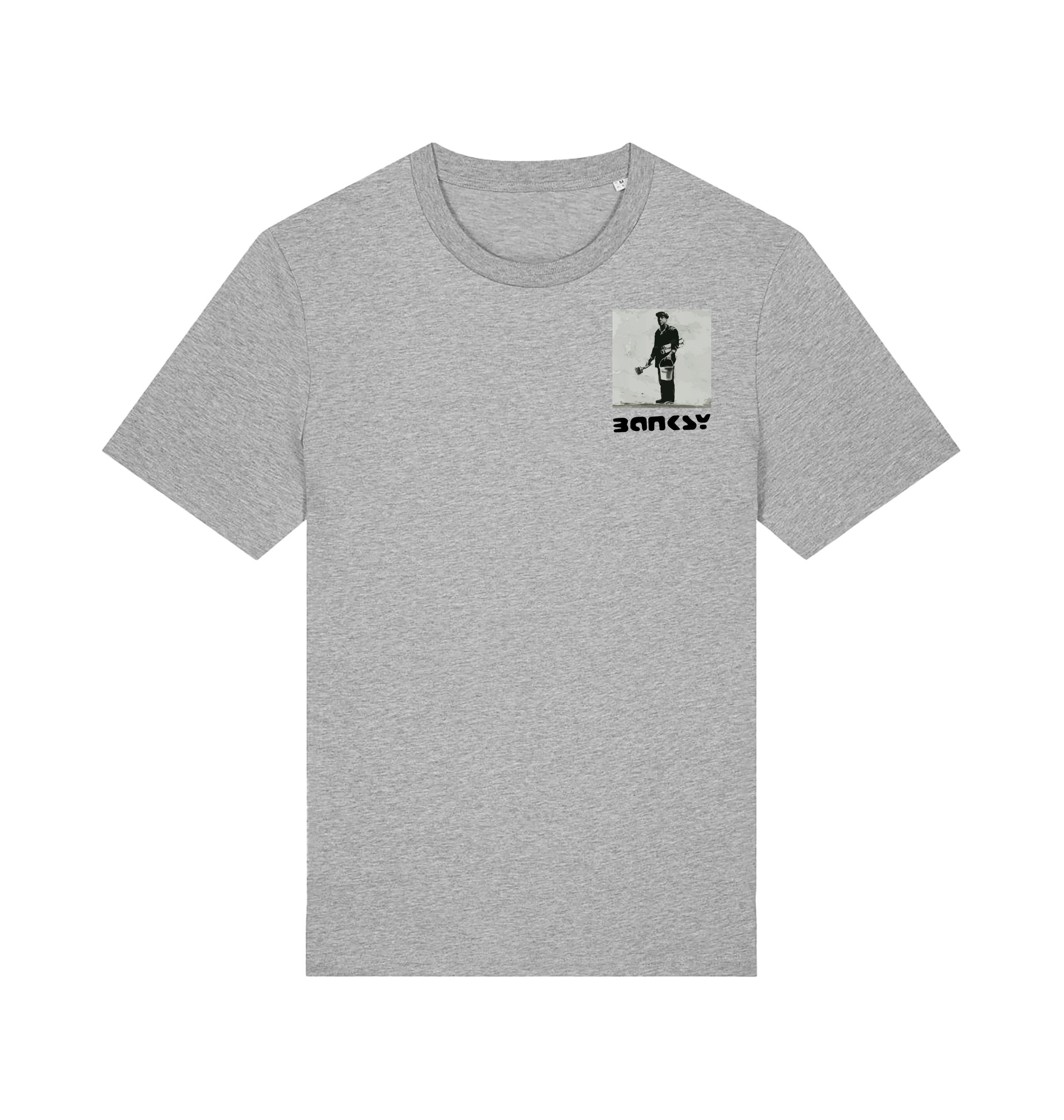 Heather Grey Printed T-shirt Front