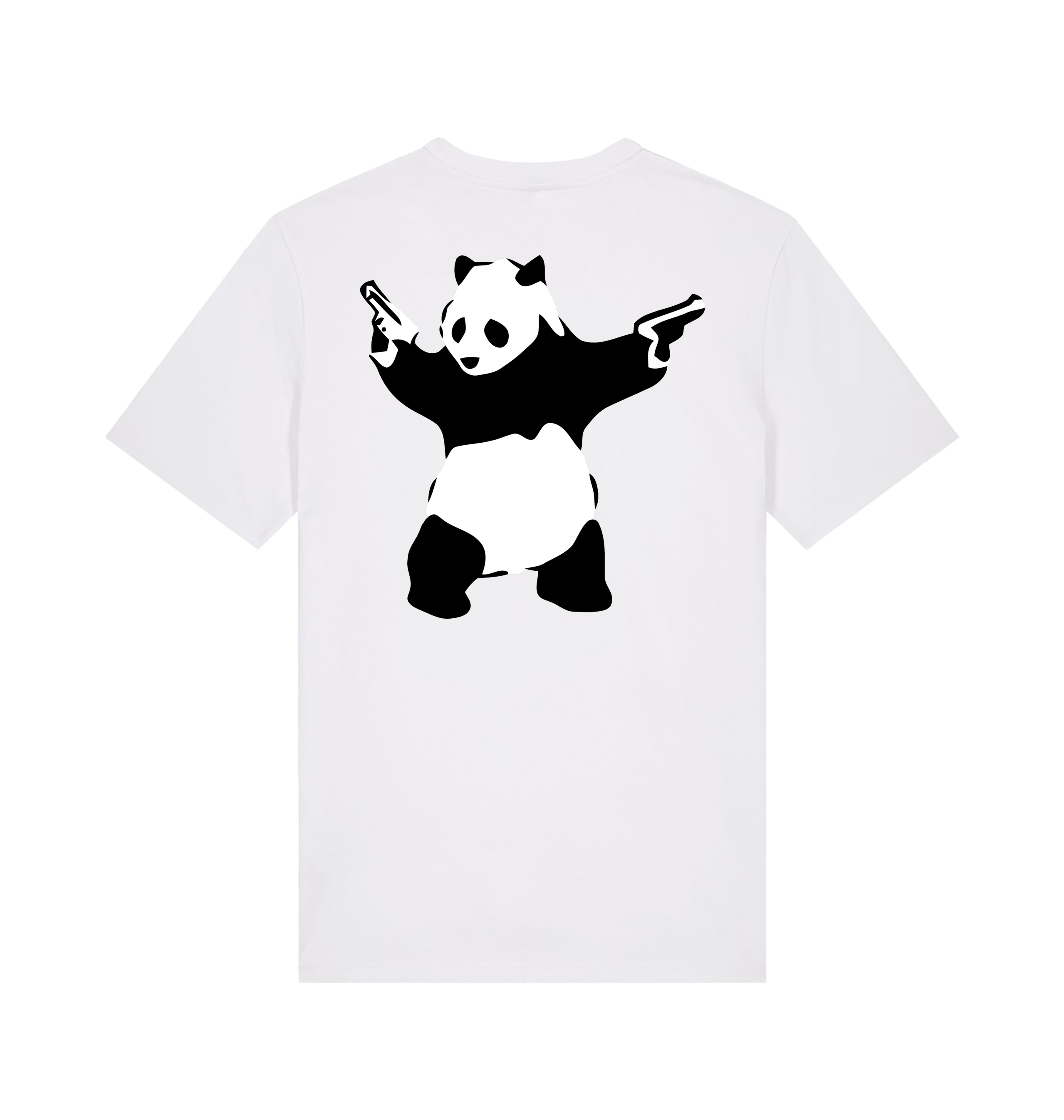 White Printed T-shirt Back