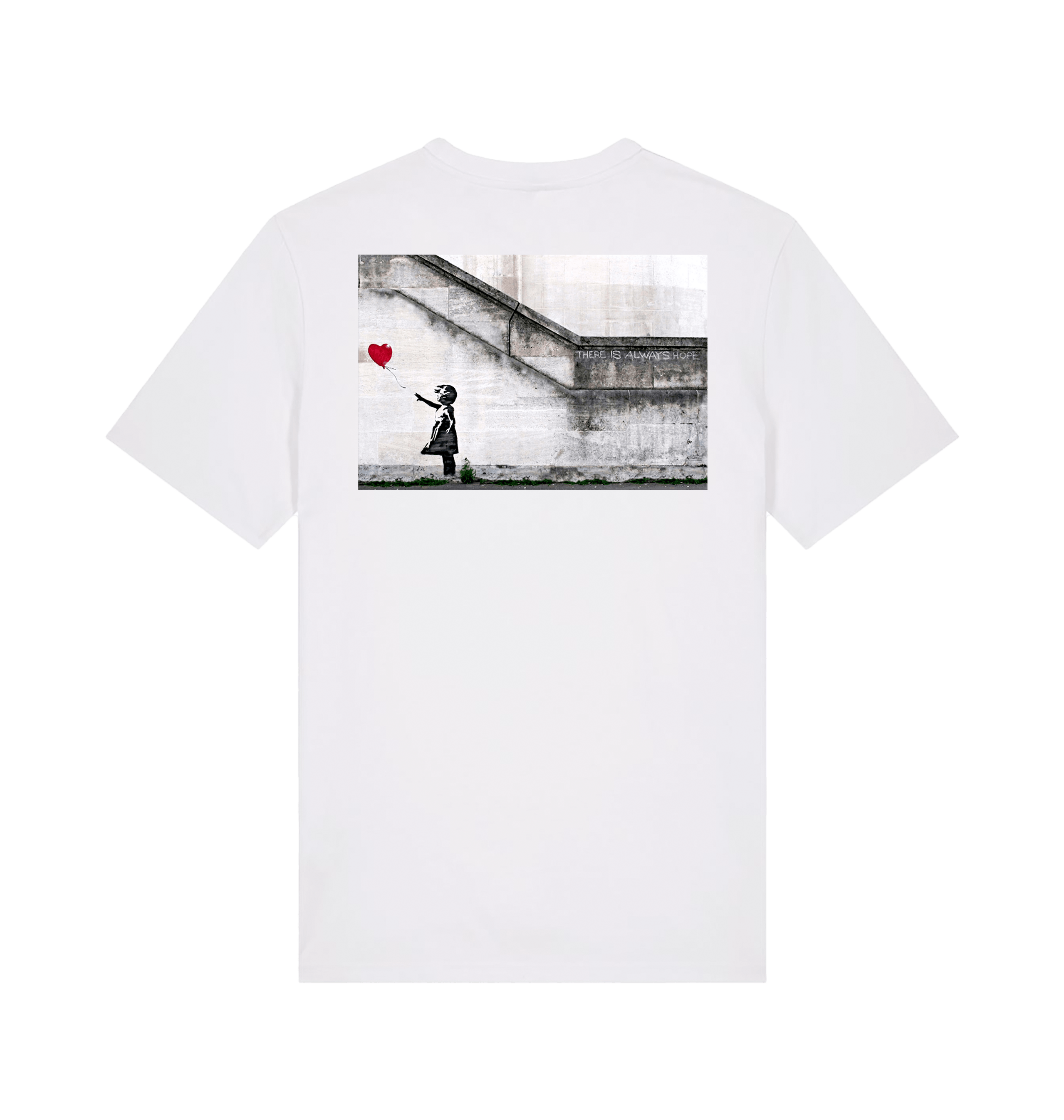 White Printed T-shirt Back