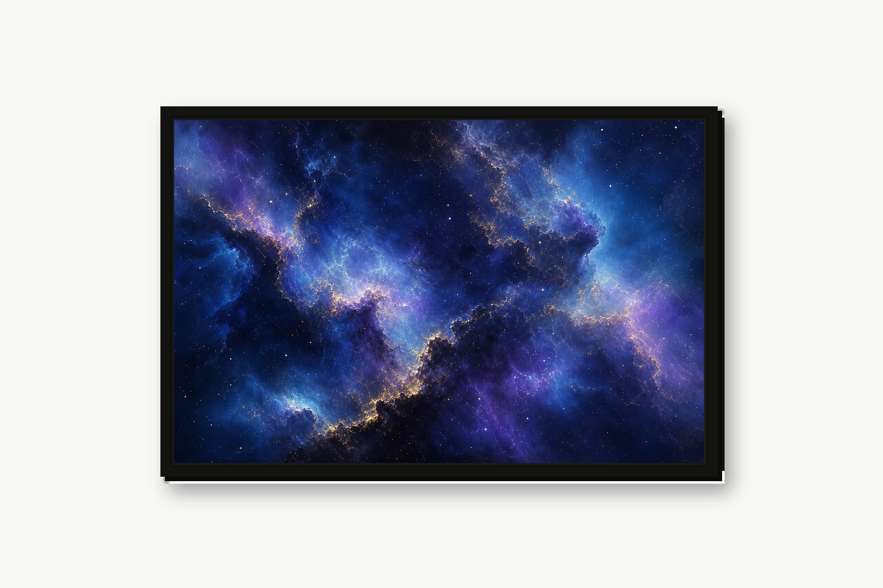 Deep Space Nebula Floating Framed Canvas
