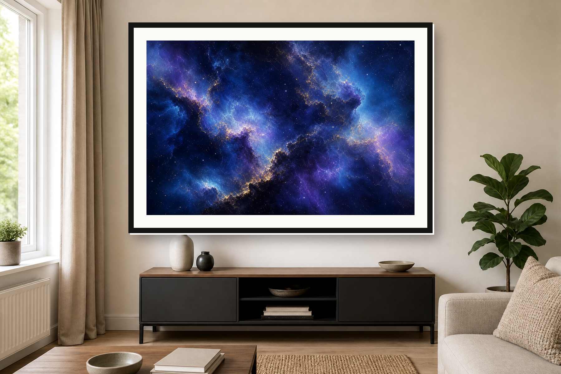 Deep Space Nebula Framed Print or Poster