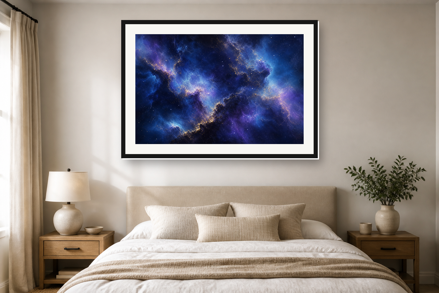 Deep Space Nebula Framed Print or Poster