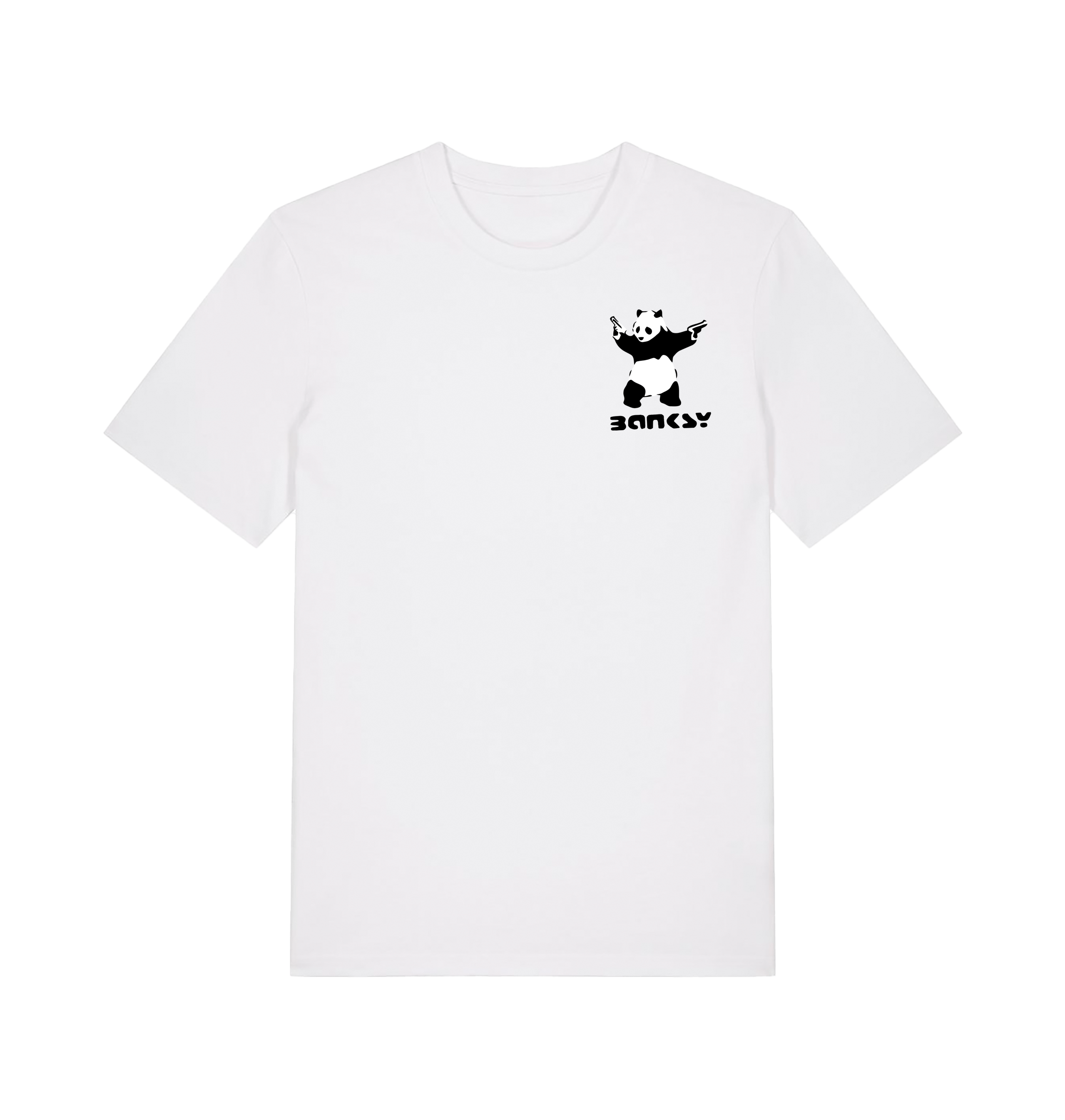 White Printed T-shirt Front