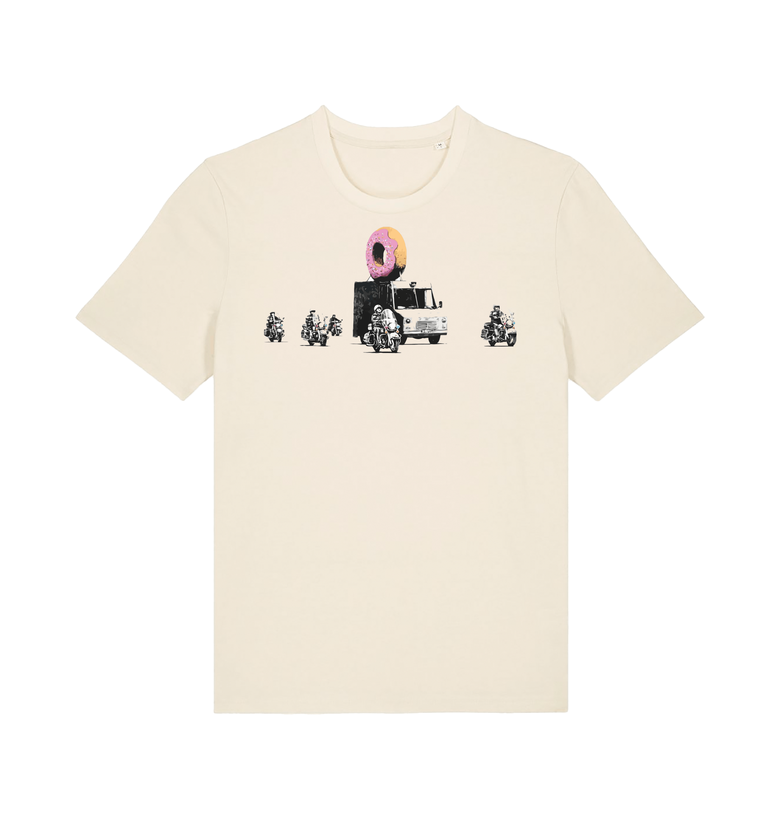 Natural Raw Printed T-shirt Front