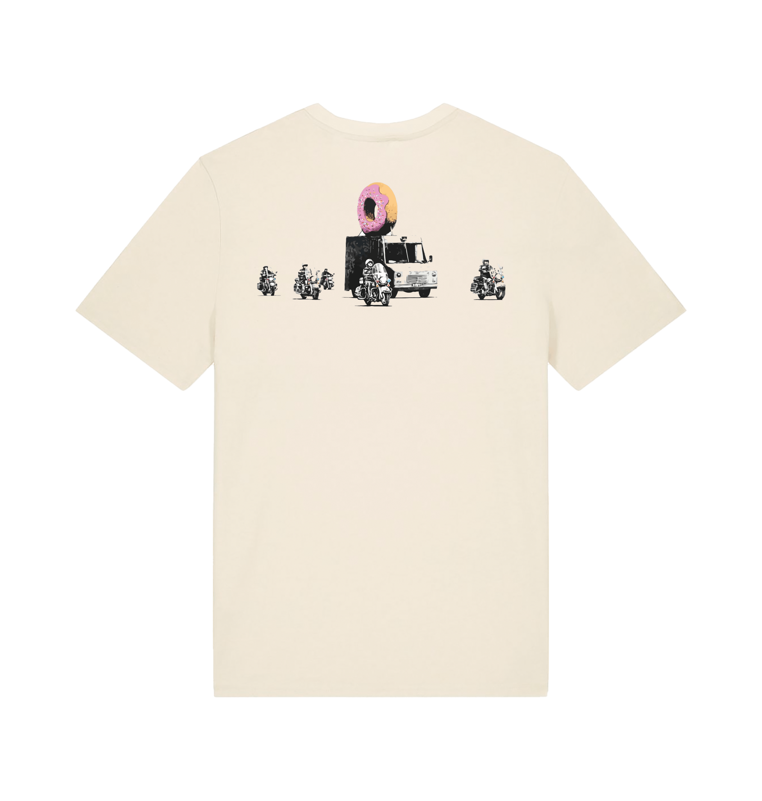 Natural Raw Printed T-shirt Back