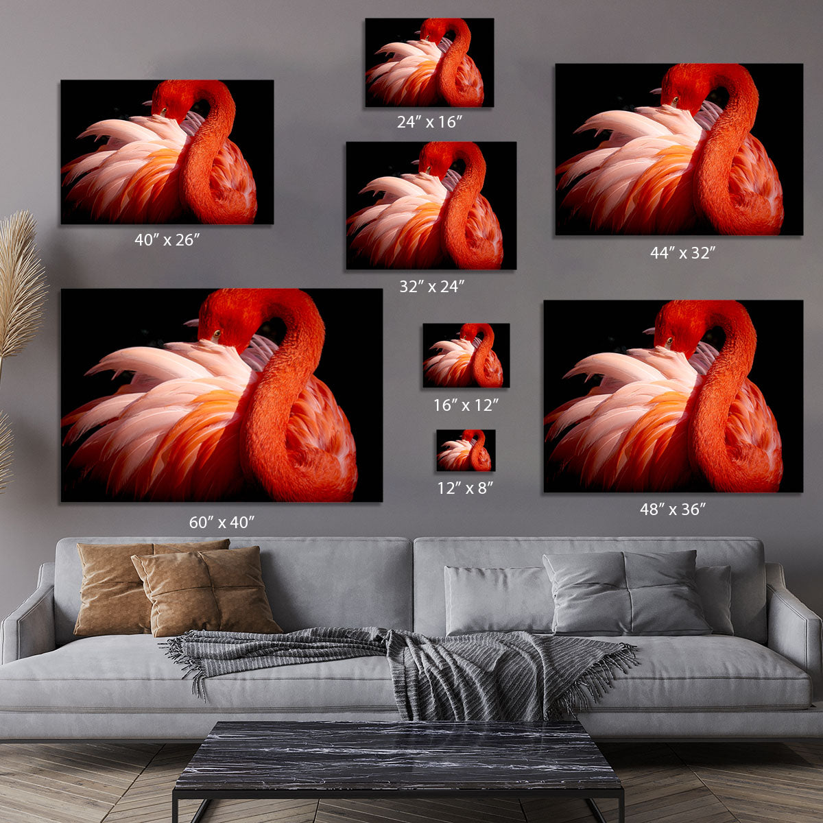 flamingo Canvas Print or Poster - 1x - 7