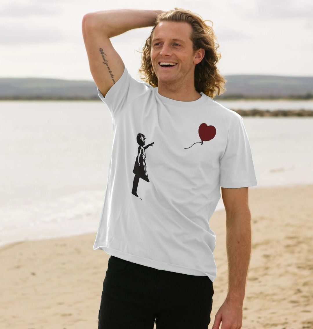 Banksy Balloon Heart Girl Front T Shirt