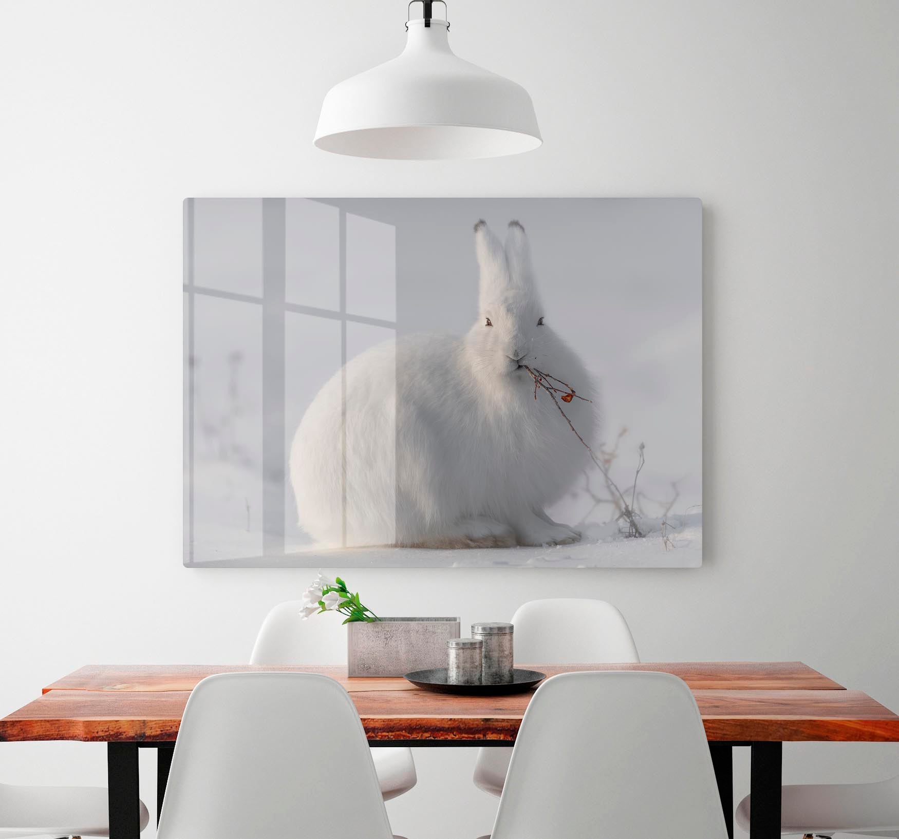 wild arctic hare Acrylic Block - 1x - 2