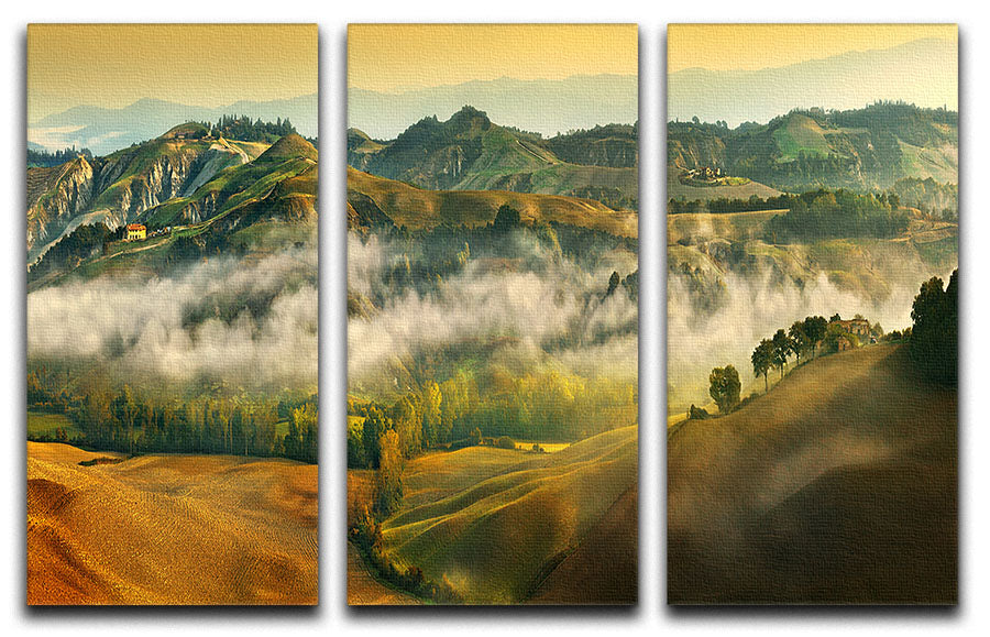 Autumn 3 Split Panel Canvas Print - Canvas Art Rocks - 1