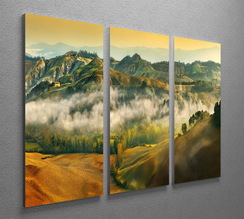 Autumn 3 Split Panel Canvas Print - Canvas Art Rocks - 2