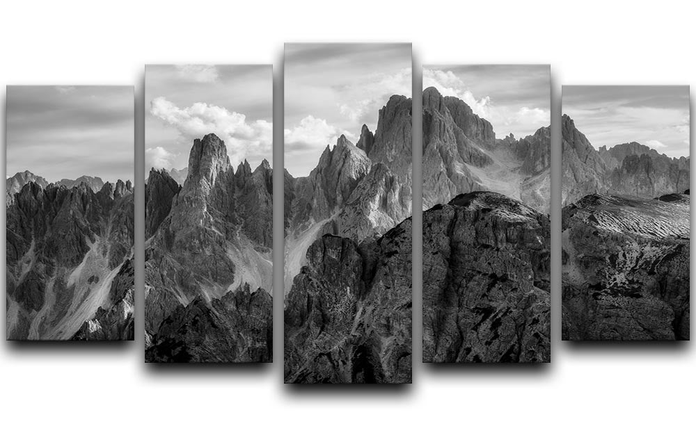 The Peaks 5 Split Panel Canvas - Canvas Art Rocks - 1