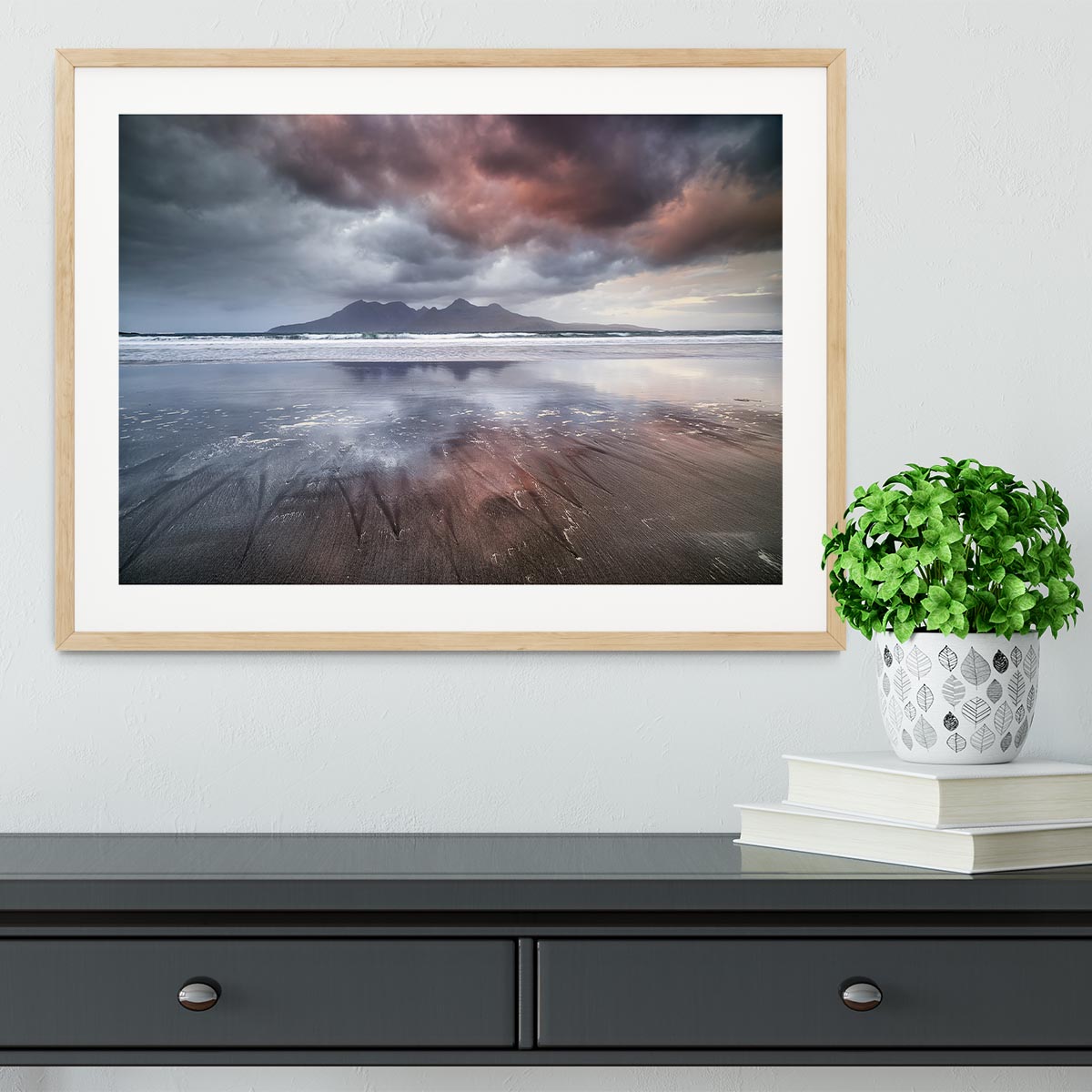 Laig Beach Framed Print - Canvas Art Rocks - 3