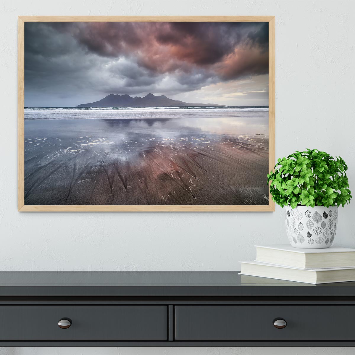 Laig Beach Framed Print - Canvas Art Rocks - 4
