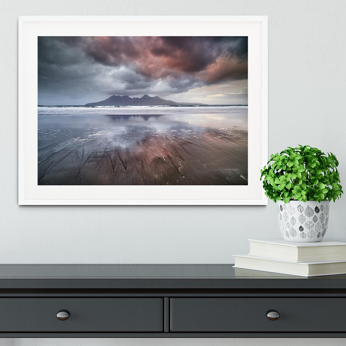 Laig Beach Framed Print - Canvas Art Rocks - 5