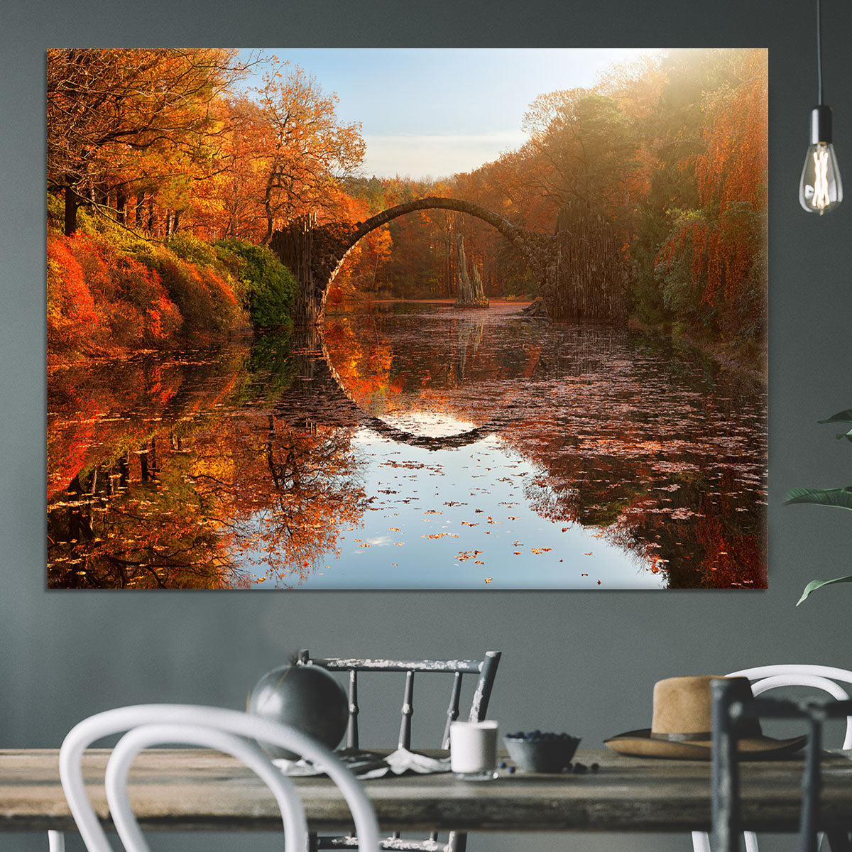 Autumn Lake Canvas Print or Poster - Canvas Art Rocks - 3