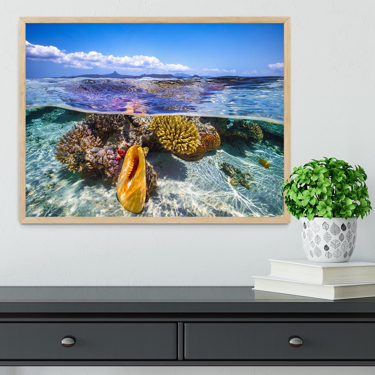 Lagoon Life Framed Print - Canvas Art Rocks - 4