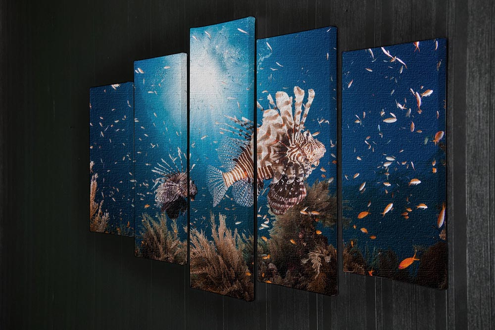 Lionfish 5 Split Panel Canvas - Canvas Art Rocks - 2