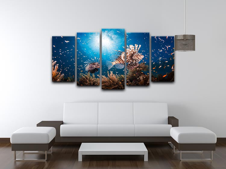 Lionfish 5 Split Panel Canvas - Canvas Art Rocks - 3