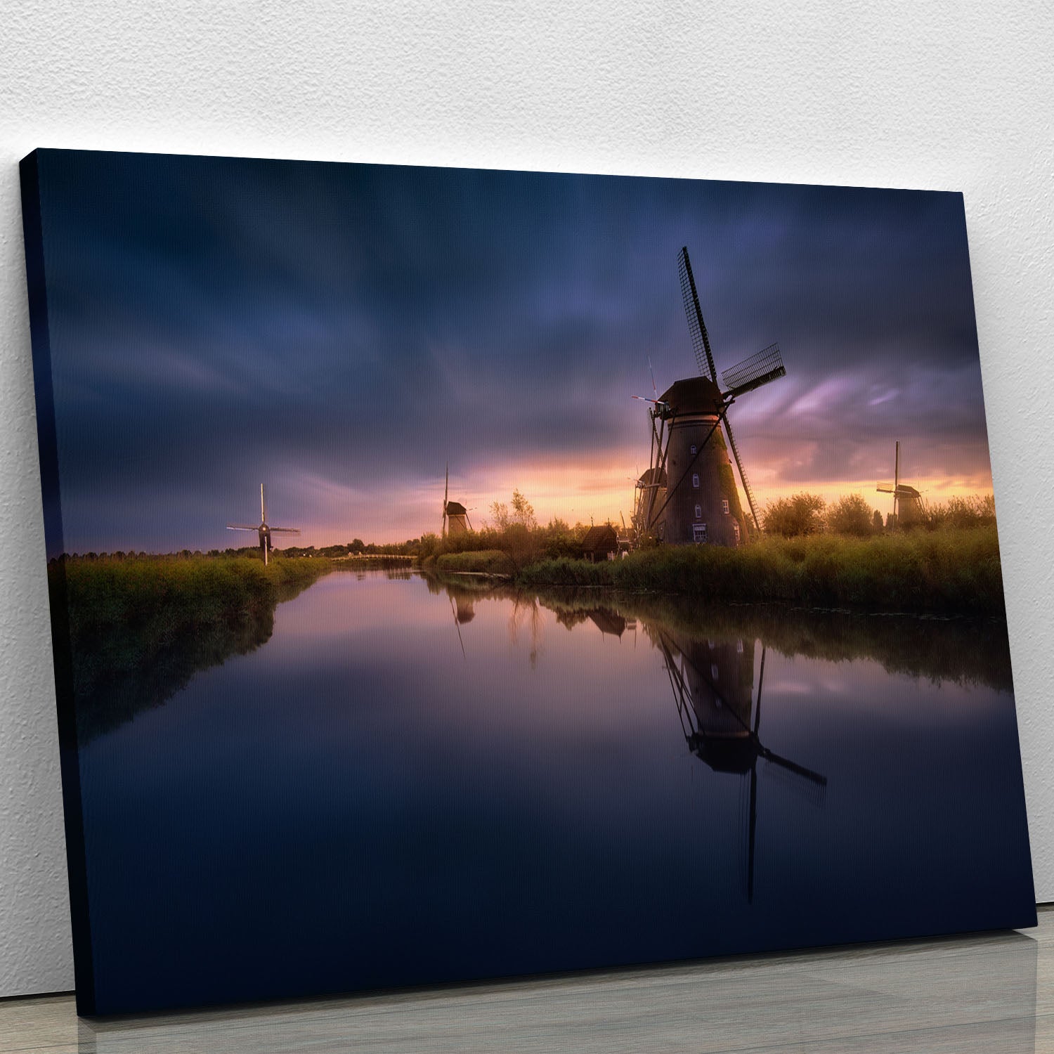 Kinderdijk Windmills Canvas Print or Poster - Canvas Art Rocks - 1