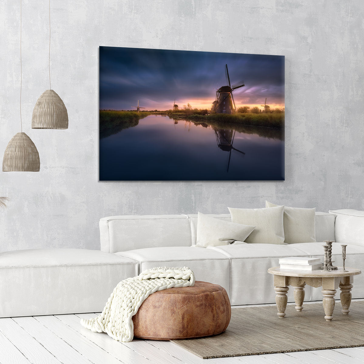 Kinderdijk Windmills Canvas Print or Poster - Canvas Art Rocks - 6