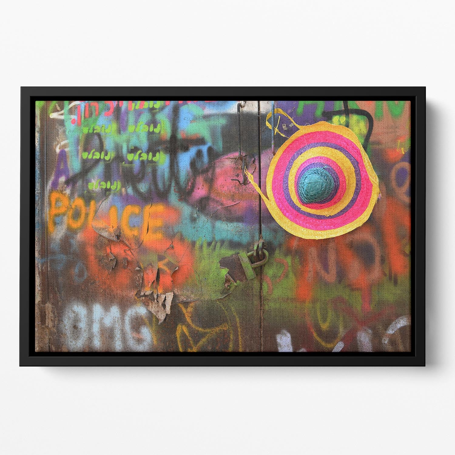 Street Colors Floating Framed Canvas - Canvas Art Rocks - 2