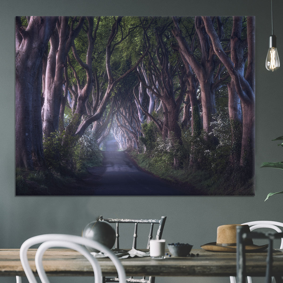 The Dark Hedges Canvas Print or Poster - Canvas Art Rocks - 3