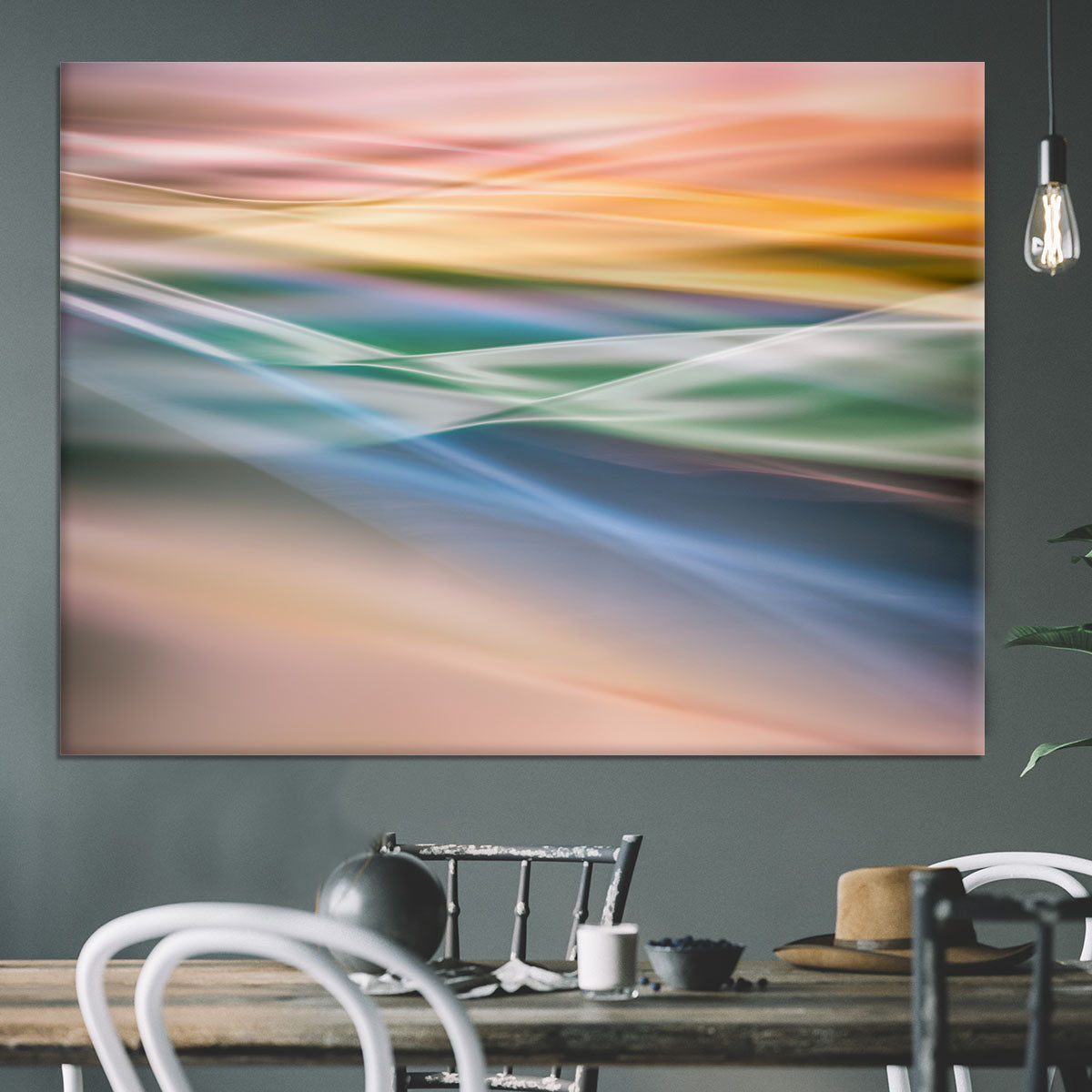 Coloured Waves Canvas Print or Poster - Canvas Art Rocks - 3