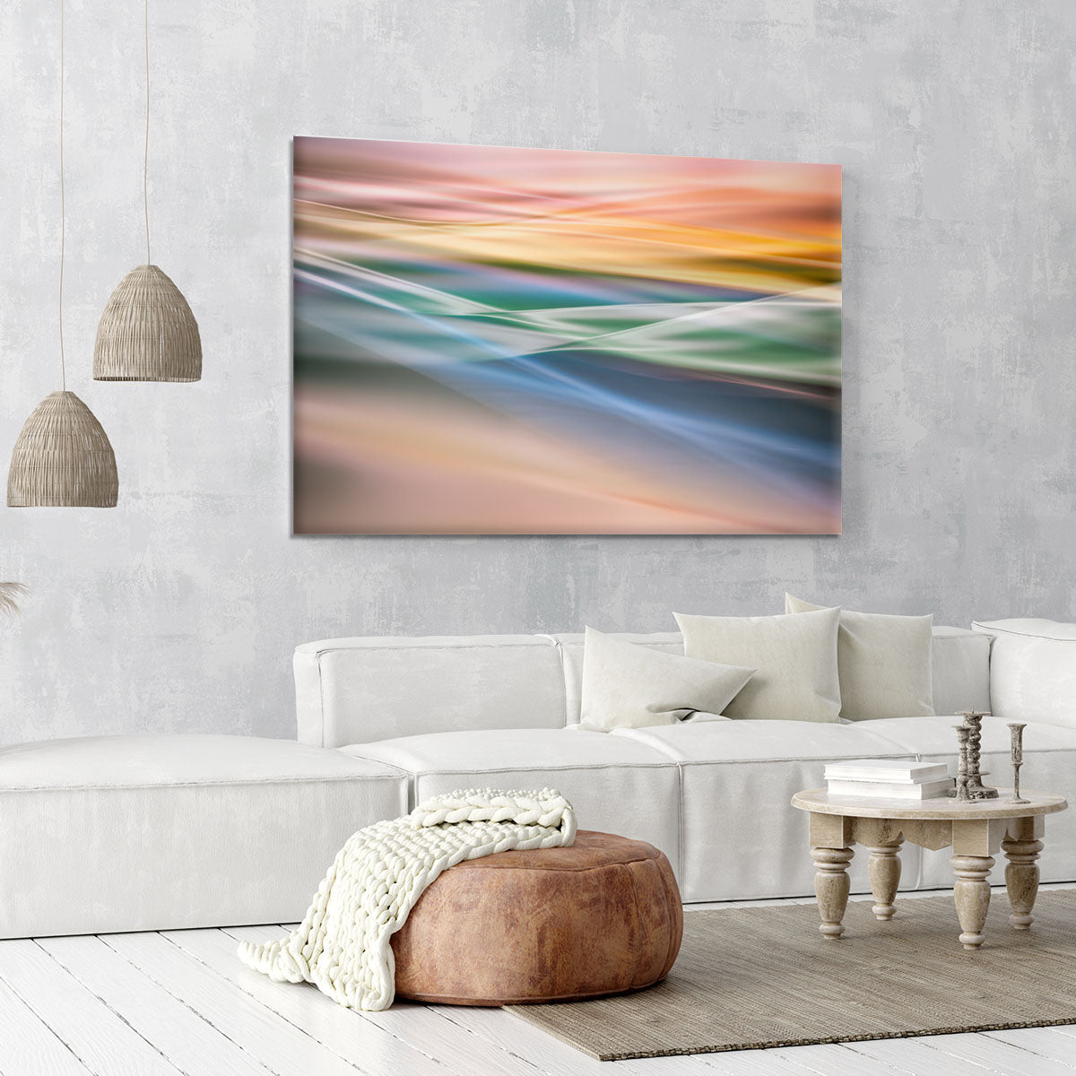 Coloured Waves Canvas Print or Poster - Canvas Art Rocks - 6