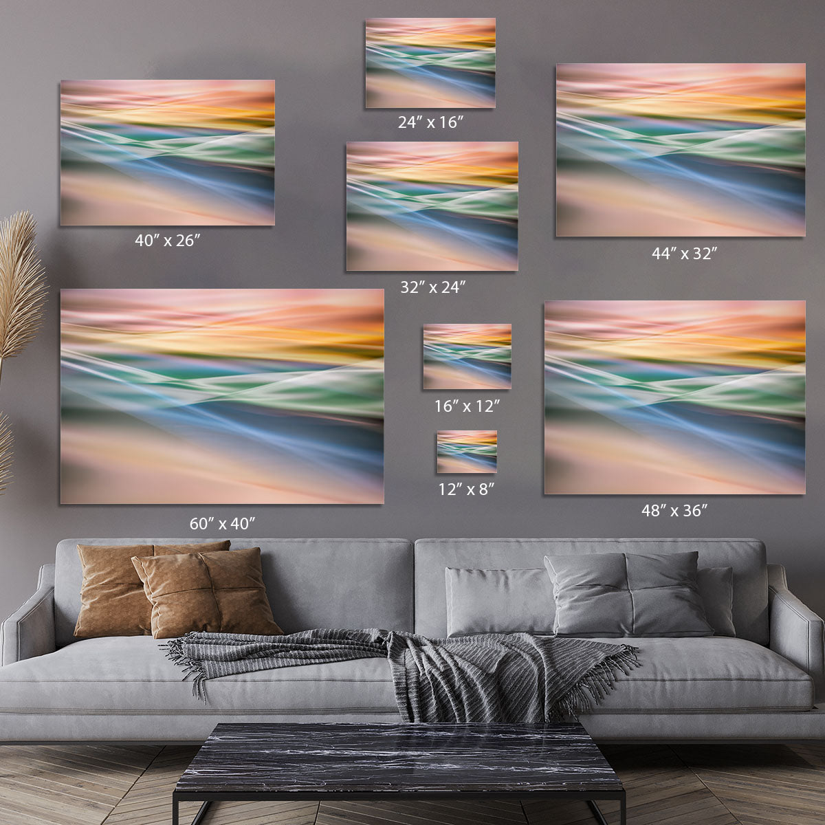Coloured Waves Canvas Print or Poster - Canvas Art Rocks - 7
