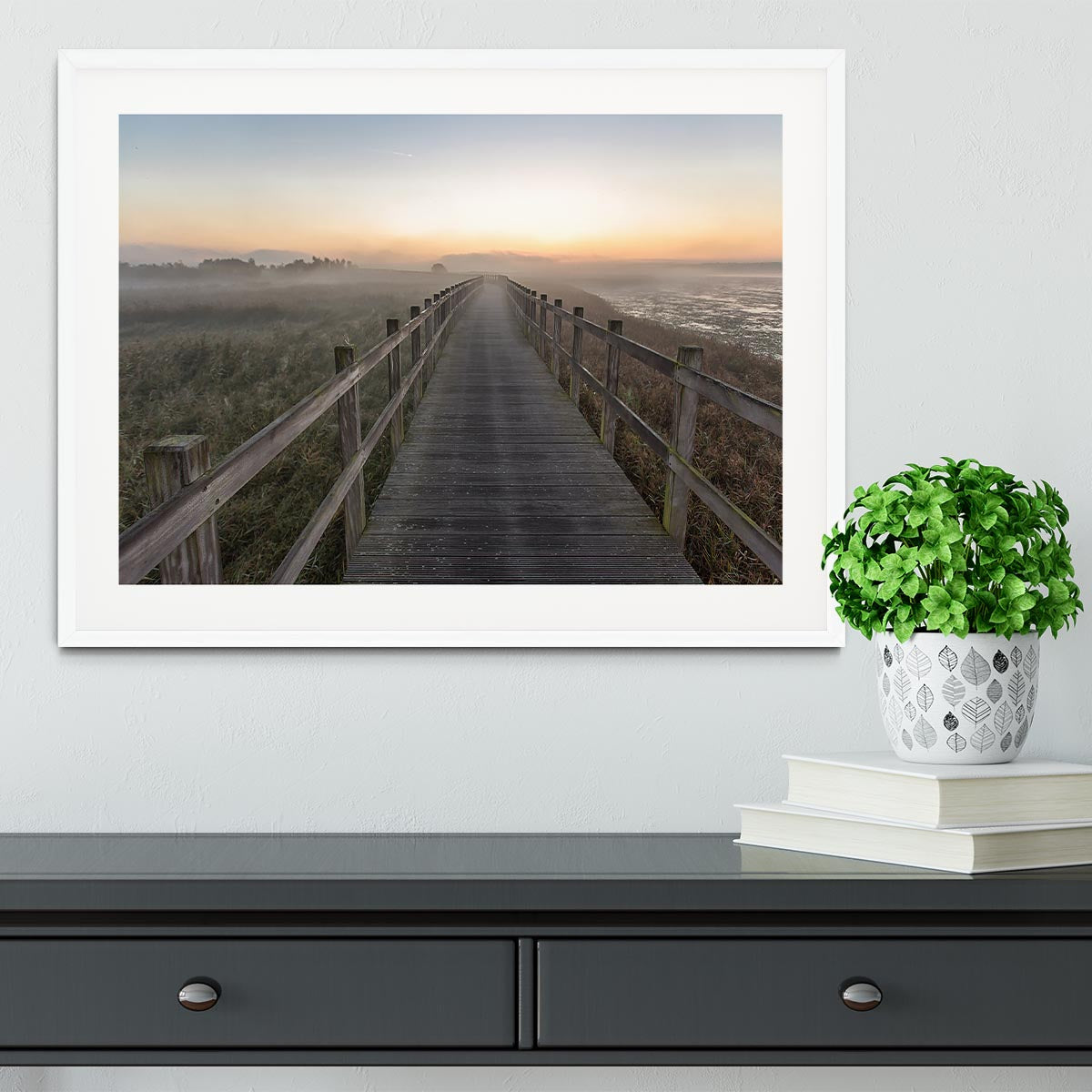 Morning Walk Framed Print - Canvas Art Rocks - 5