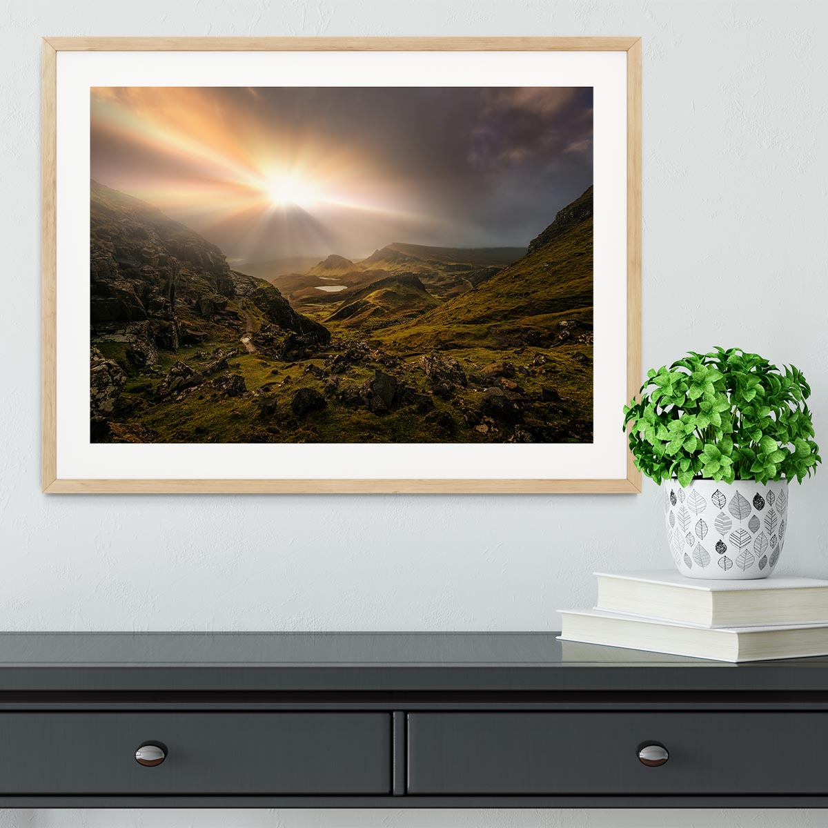 Trotternish Ridge Light 3 Framed Print - Canvas Art Rocks - 3