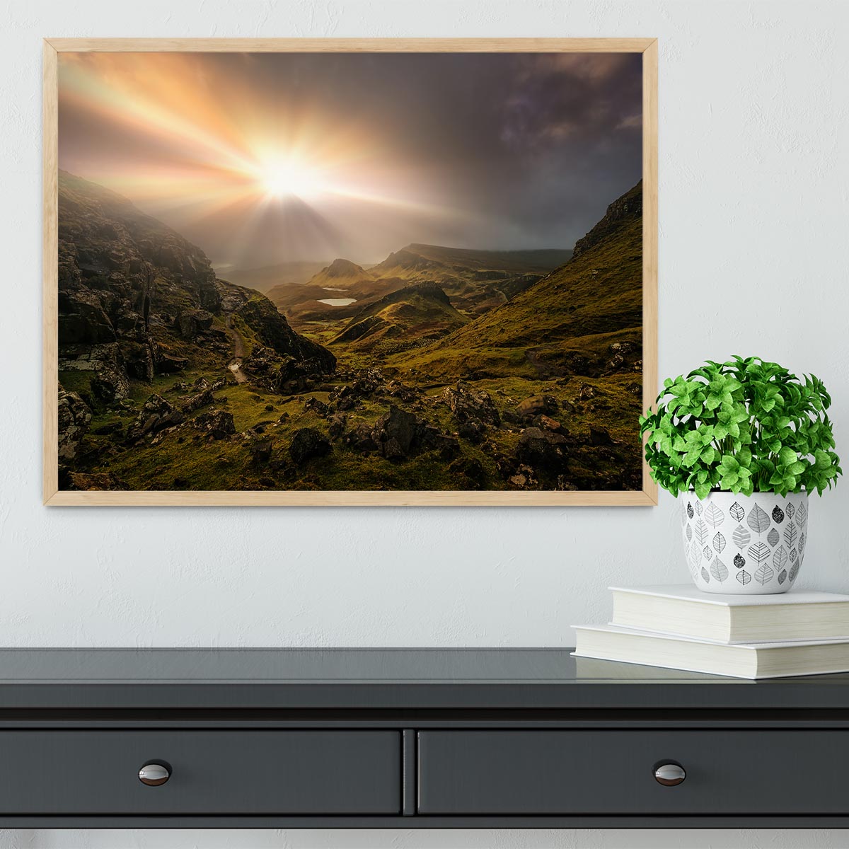 Trotternish Ridge Light 3 Framed Print - Canvas Art Rocks - 4