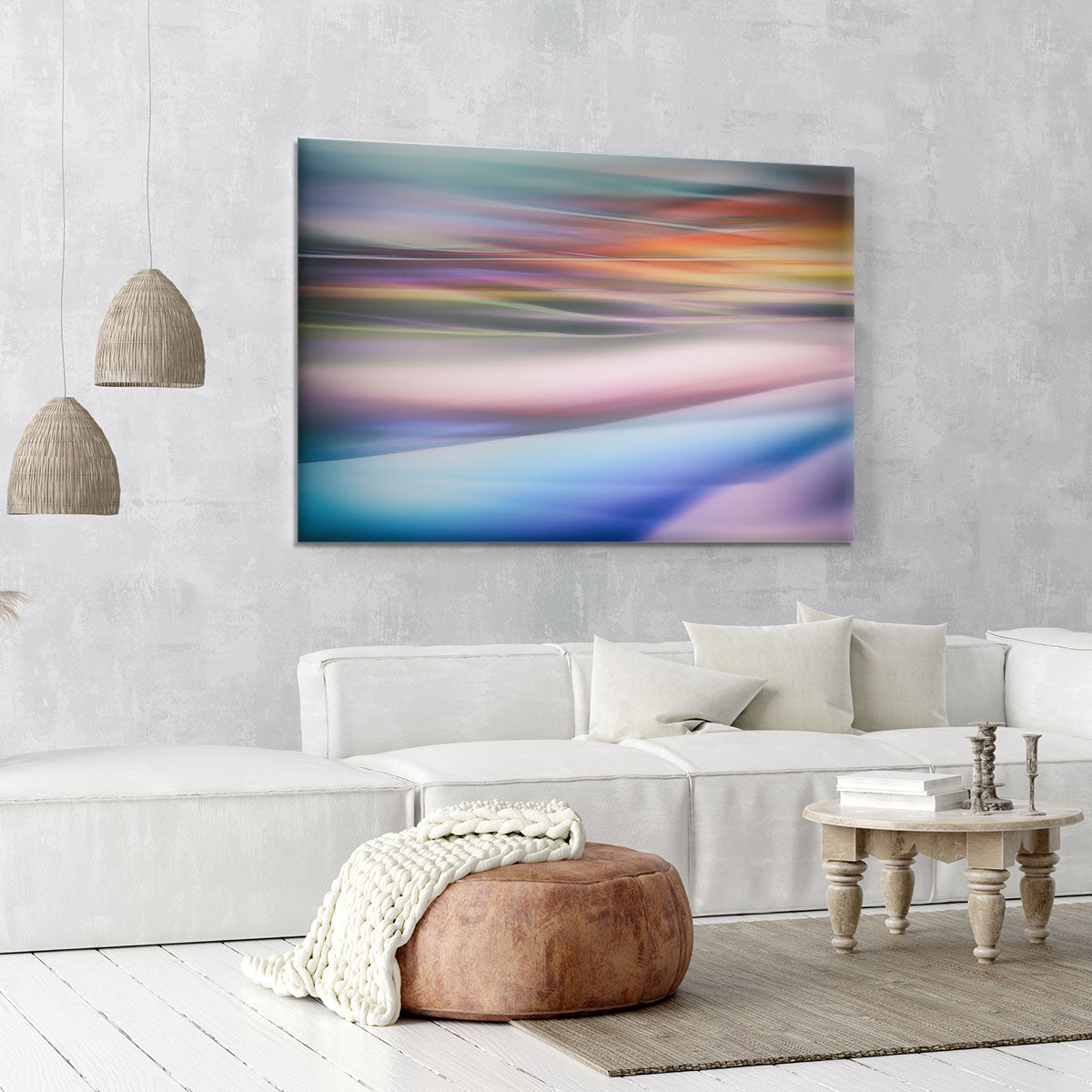 Coloured Waves 2 Canvas Print or Poster - Canvas Art Rocks - 6