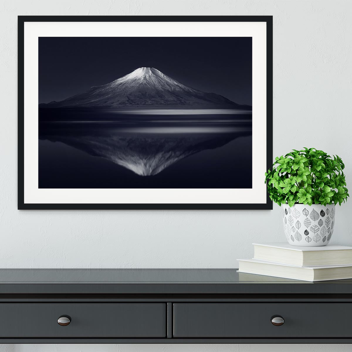 Reflection Mt Fuji Framed Print - Canvas Art Rocks - 1