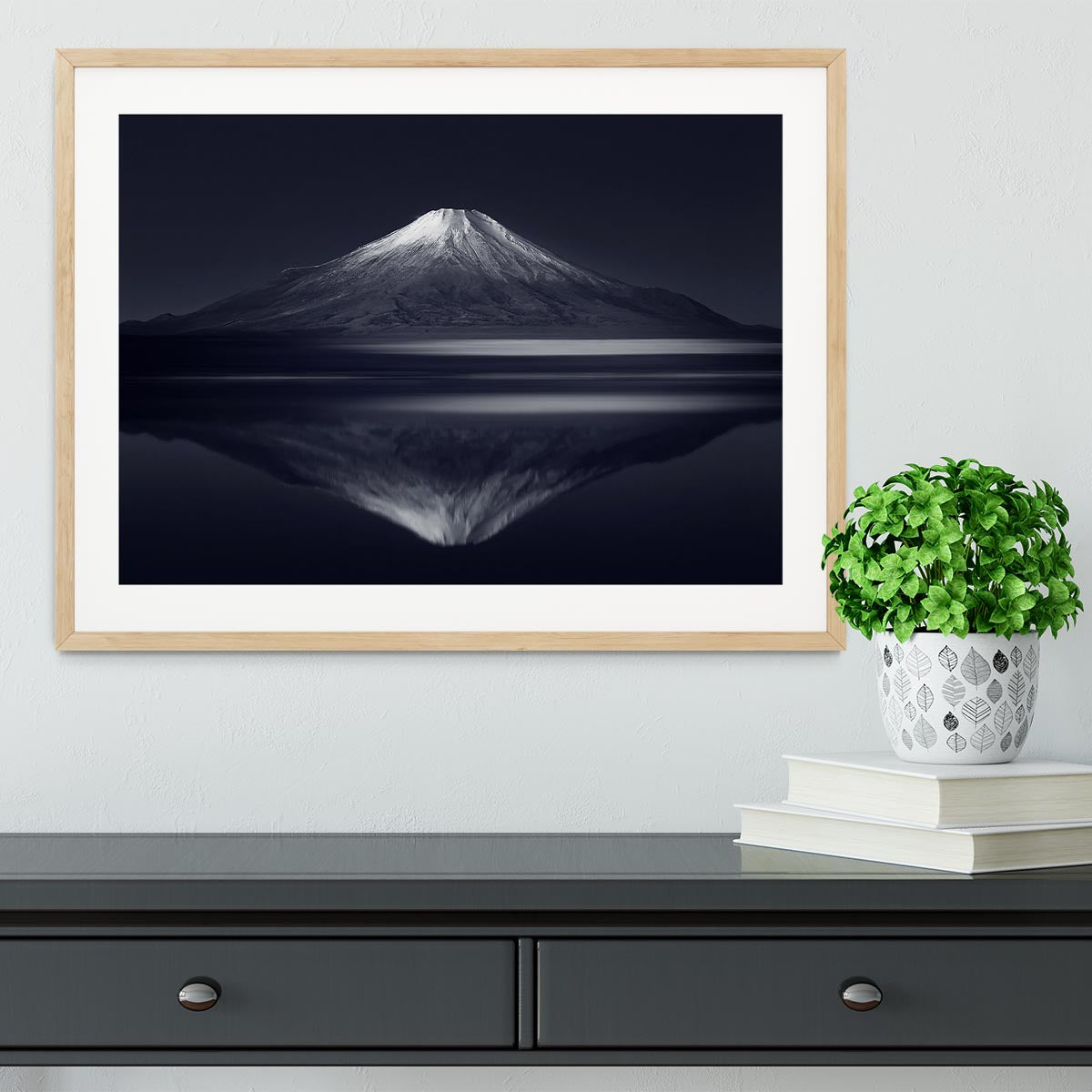 Reflection Mt Fuji Framed Print - Canvas Art Rocks - 3