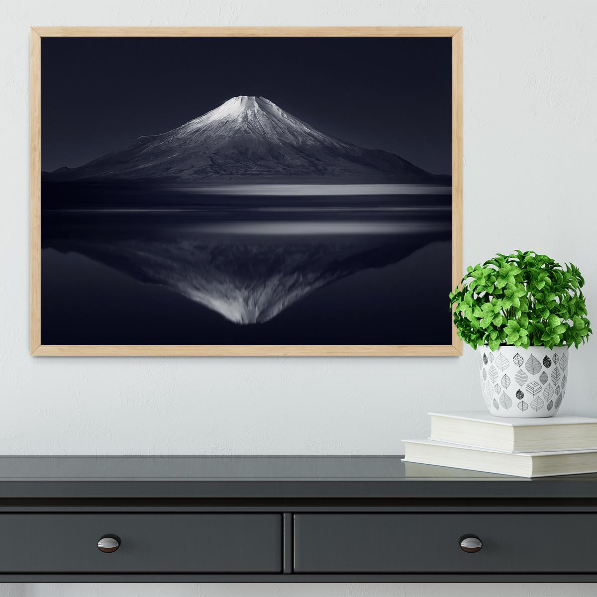 Reflection Mt Fuji Framed Print - Canvas Art Rocks - 4
